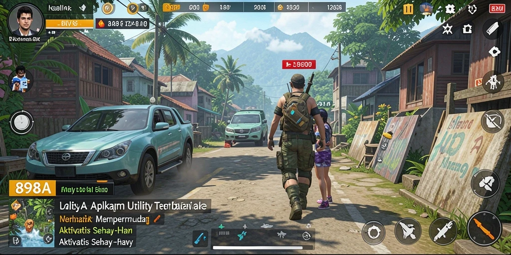 Tampilan antarmuka 898A yang modern dan intuitif.