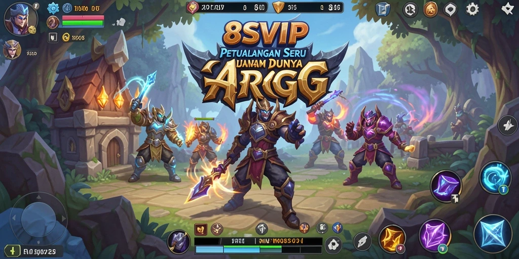 Tangkapan layar gameplay seru dalam 8SVIP menampilkan pertempuran epik.