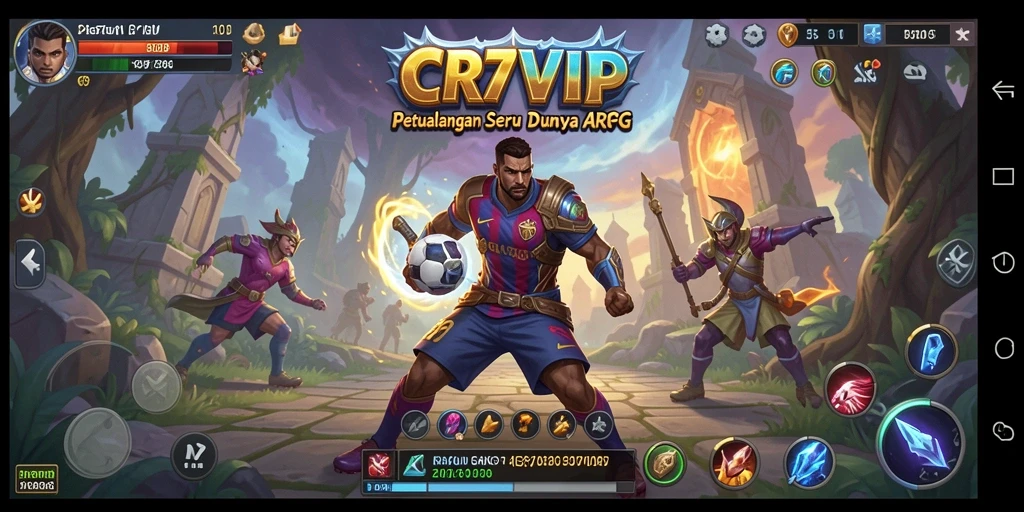Tangkapan layar menampilkan pertarungan mendebarkan di dunia <strong>CR7VIP</strong>.