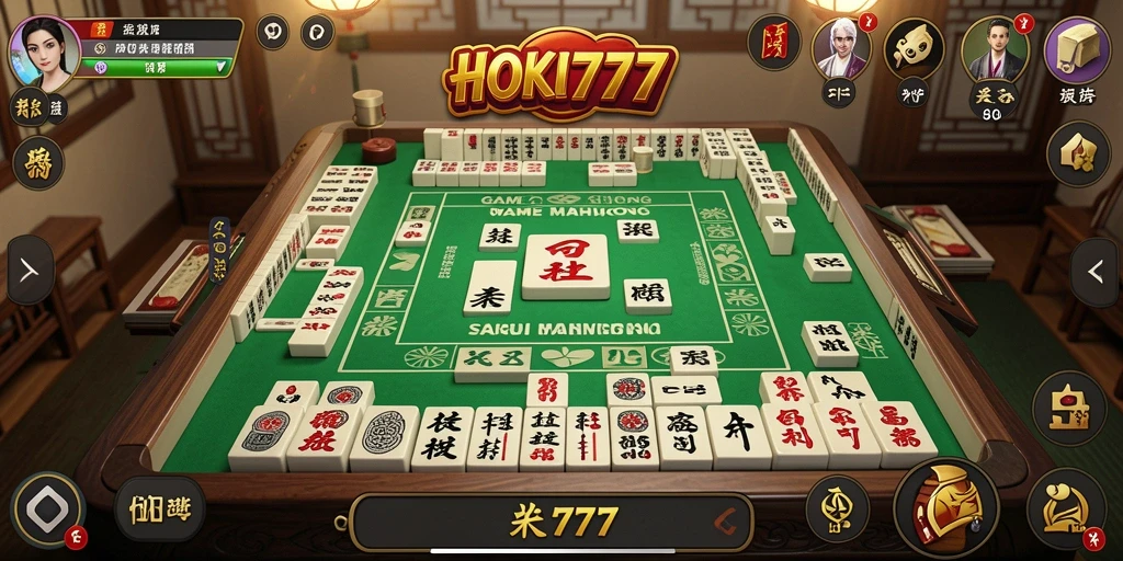Tampilan screenshot gameplay Mahjong yang seru dan menantang di HOKI777.