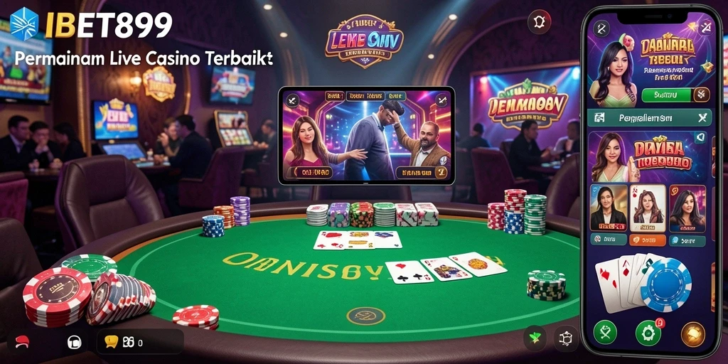 Tampilan gameplay seru dan interaktif di IBET899 Live Casino.