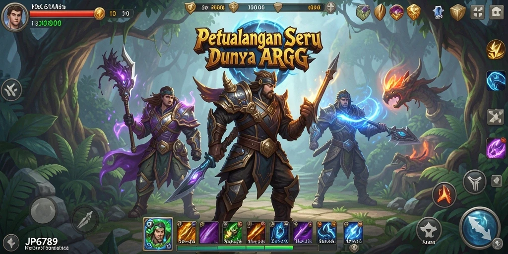 Tampilan gameplay seru di dunia ARPG JP6789.