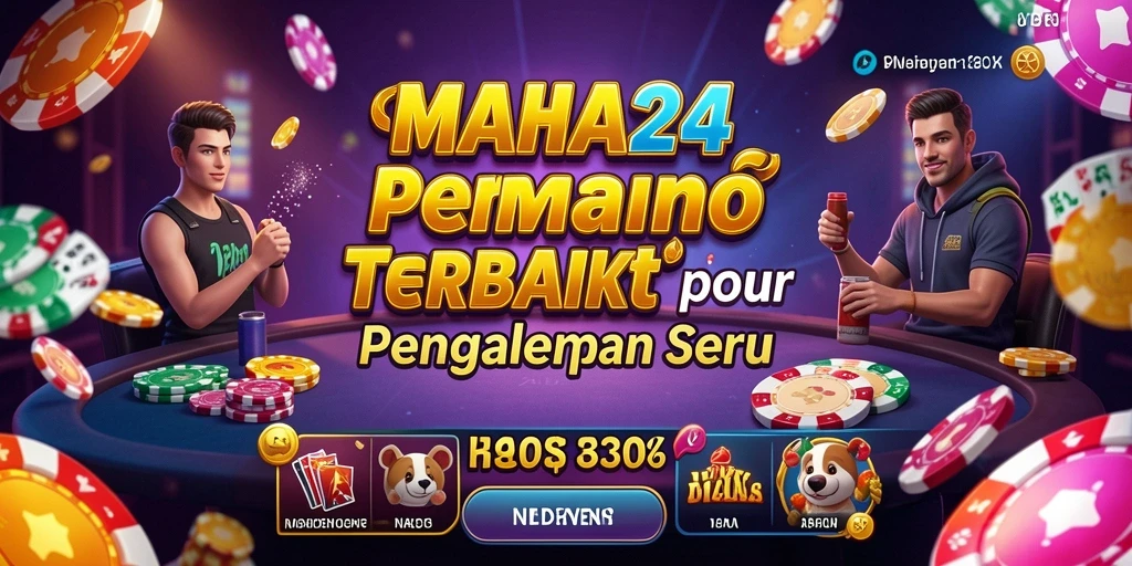 Screenshot utama MAHA24 menampilkan gameplay Kasino yang menarik.