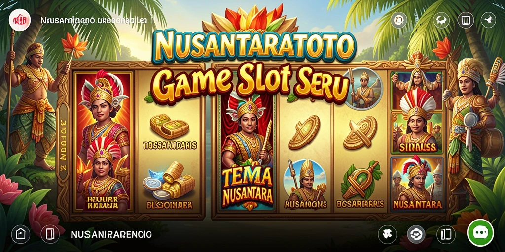 Gameplay menarik NUSANTARATOTO yang menampilkan simbol budaya Nusantara.