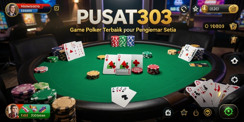 Tampilan menarik dari gameplay Poker di PUSAT303.