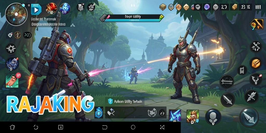 Screenshot RAJAKING menampilkan antarmuka aplikasi Utility yang user-friendly.