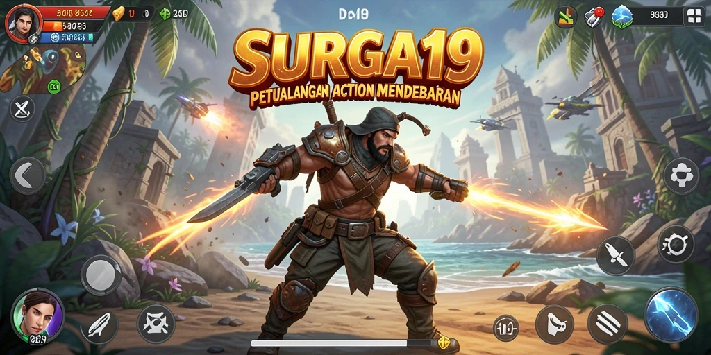 Gameplay seru SURGA19 menampilkan aksi yang mendebarkan dan grafis menawan.