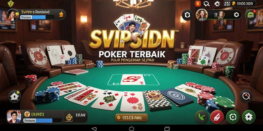 Tampilan menarik dari gameplay Poker di SVIPSIDN.