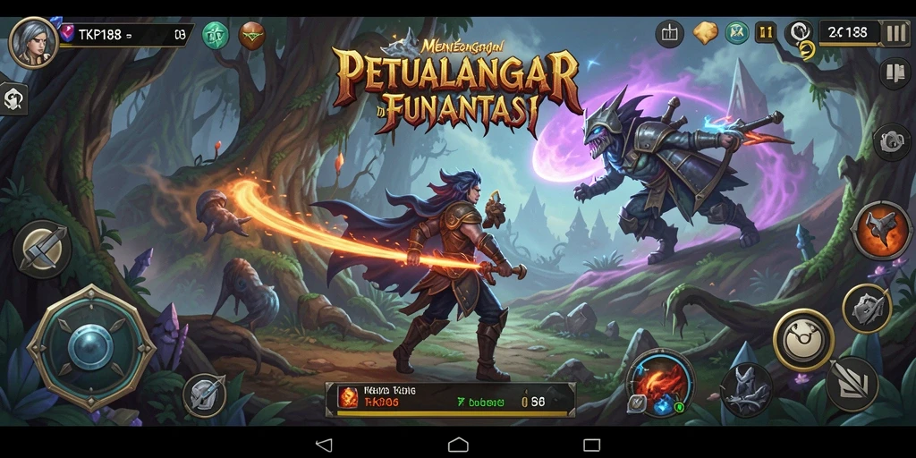 Tangkapan layar utama TKP188 menampilkan aksi gameplay petualangan yang seru.